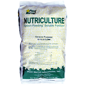 Nutriculture General Purpose Fertilizer 20-10-20 Plus (25 lb)